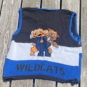 University of Kentucky wildcats knit embroidered vest